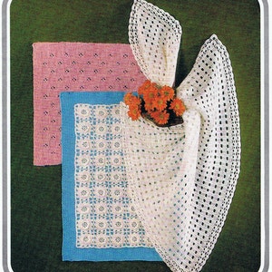 Three Baby Blankets Crochet and Knitting Pattern VINTAGE The ultimate Baby Blanket Trio (T126)