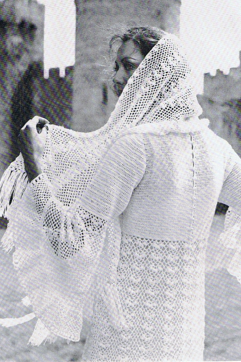 Enchanting Wedding Dress Crochet Pattern Vintage Pattern PDF T170 Instant Download image 2