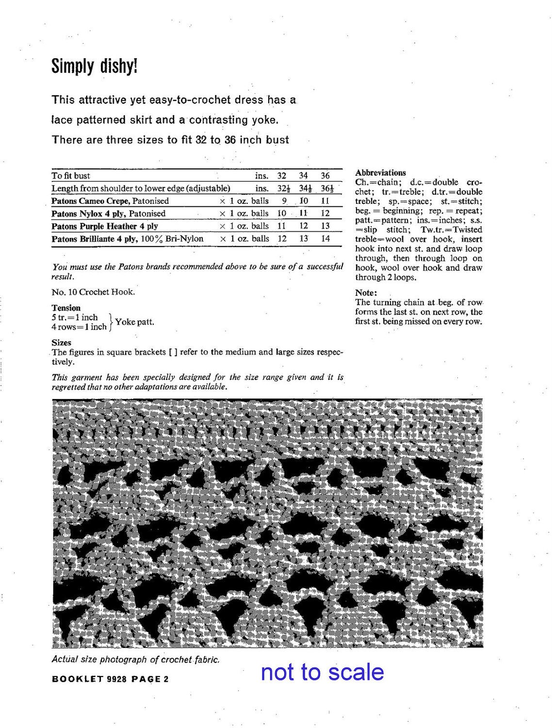 Crochet Dress Pattern 1960s Groovy Dress PDF T222 - Etsy UK