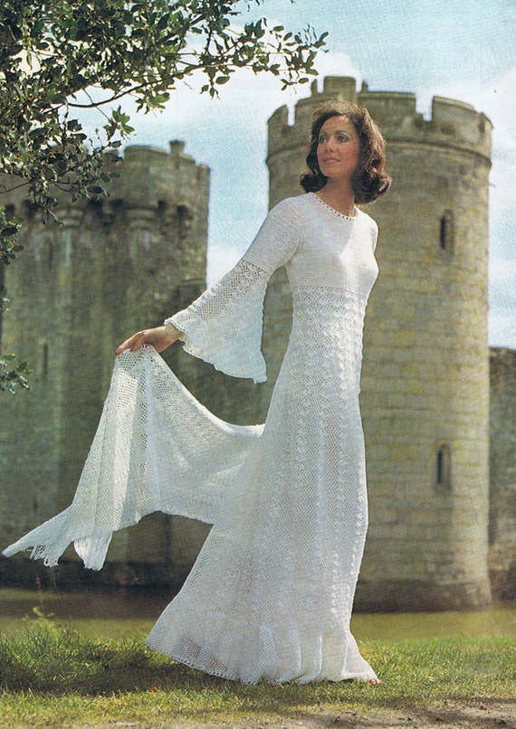 Magnifique robe de mariee au crochet motif vintage PDF T170 telechargement immediat Etsy France