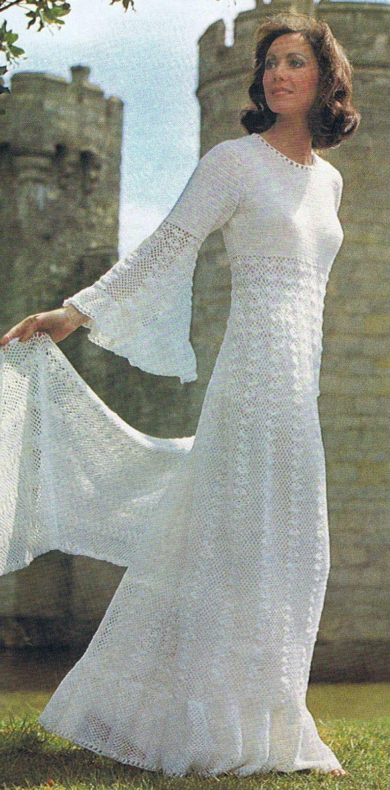 Enchanting Wedding Dress Crochet Pattern Vintage Pattern PDF T170 Instant Download image 4