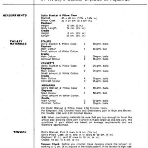 Dolls cradle, Blanket, Pillow, Toy Elephant and Cradle Vintage Crochet Pattern PDF Toys T201 Amigurumi image 4