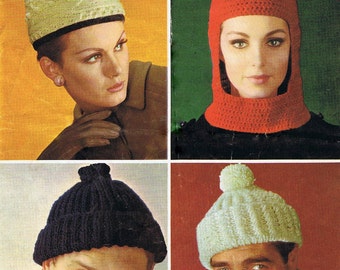 Fez Balaclava & Hat Knitting Pattern Crochet Pattern Men's and Women's PDF Pattern (T179)