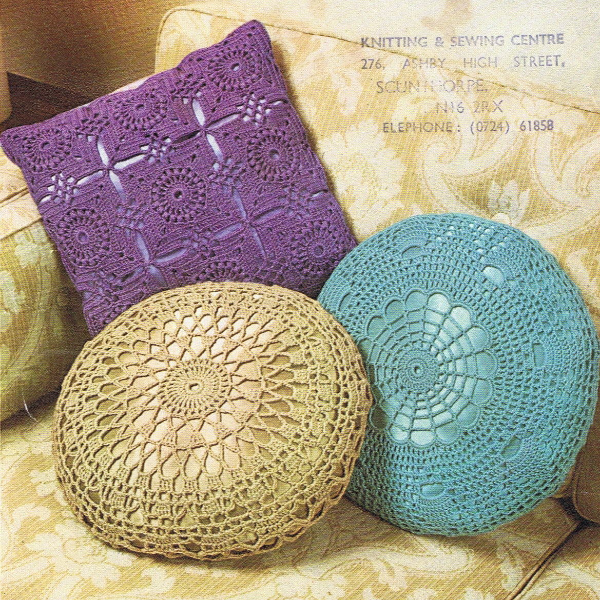 T238 Cushion Covers Crochet Pattern Vintage PDF Instant Etsy