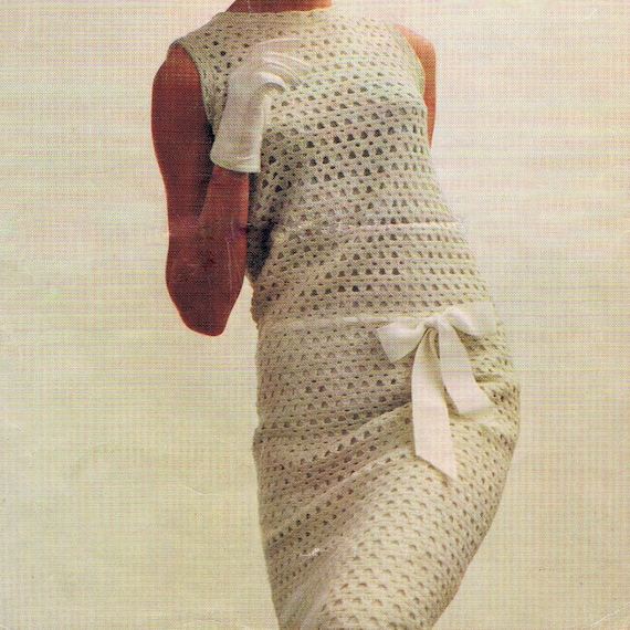 Buy Crochet Dress Pattern Mini Dress 1960s Audrey Hepburn PDF Pattern  (T127) INSTANT Download Online in India - Etsy