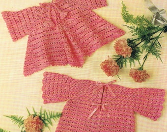 Matinee Coats Crochet Pattern Vintage PDF (T211) 1960s