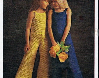 Jumpsuit Crochet Pattern Vintage 1970s PDF (T197) CATSUIT Barbara Warner C73