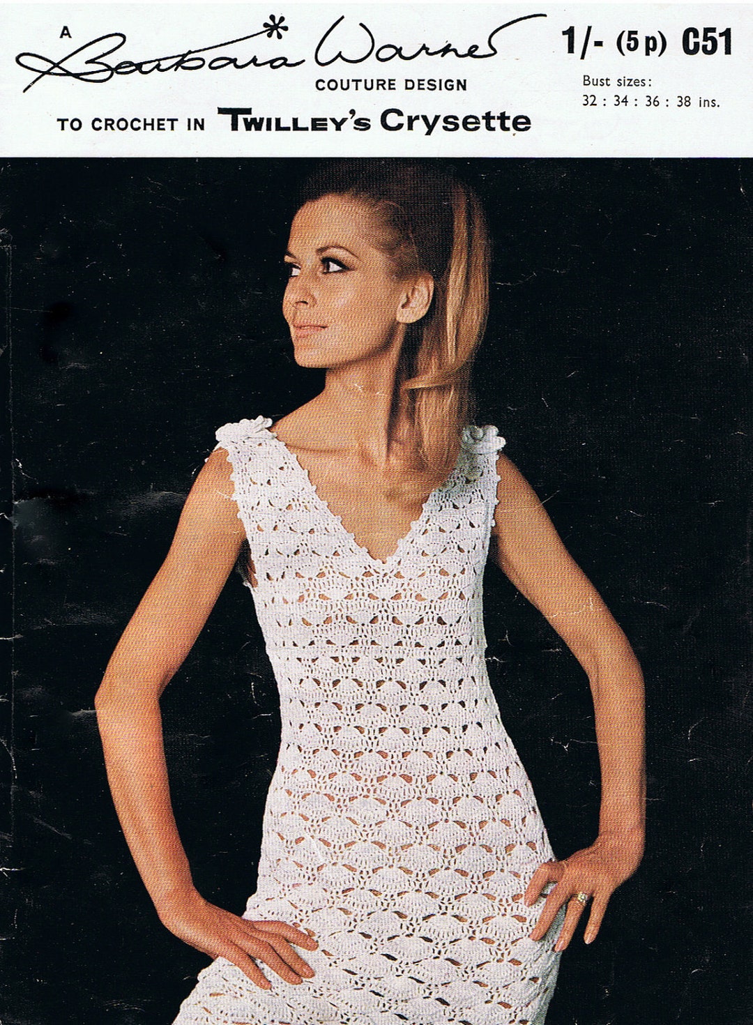 Crochet Pattern Self Portrait V Neck Crochet Mini Dress Vintage