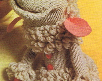 Lamb Chop Glove Puppet Knitting and Crochet Pattern PDF Created by Shari Lewis (T217)