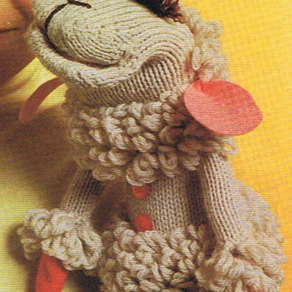 Lamb Chop Glove Puppet Knitting and Crochet Pattern PDF Created by Shari Lewis (T217)