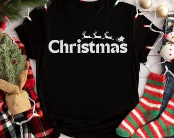 Unisex Christmas T-Shirt | Merry Christmas Sweatshirt| Thoughtful Xmas Gif, Unique Ideas for Him an Her, Ideal Family Friends