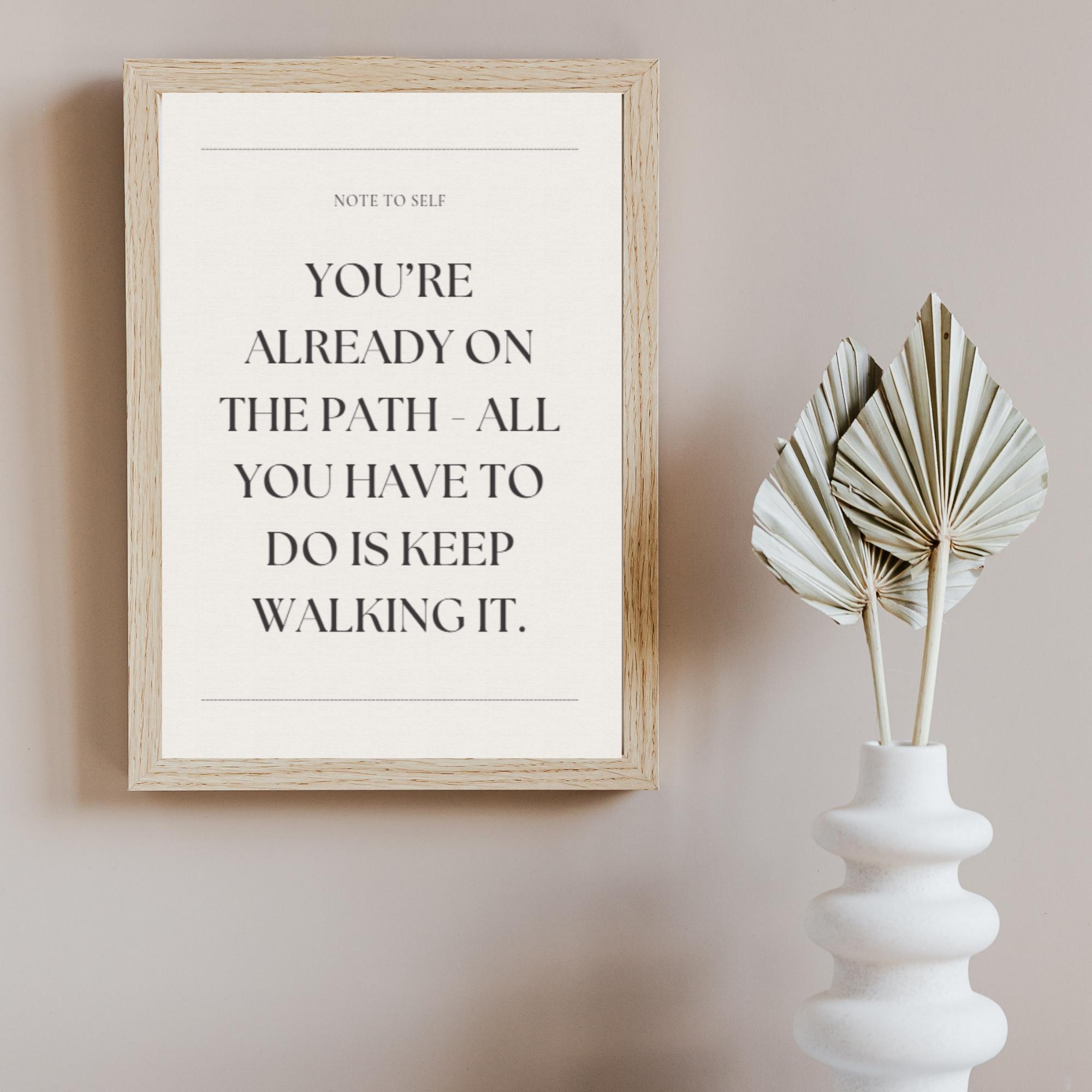 Motivational Quote Print: Minimalist Wall Art (A4 PDF) - Etsy