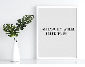 Minimalist Affirmation Prints | Set of 5 Motivational Quotes (A4 PDF)