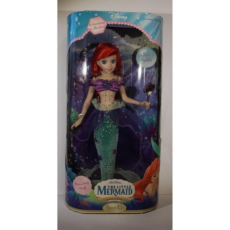 Vintage Disney Princess The Little Mermaid Special Edition Porcelain doll 2006 M image 1