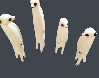 Meerkat wood sculpture