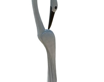 Stork bird sculpture
