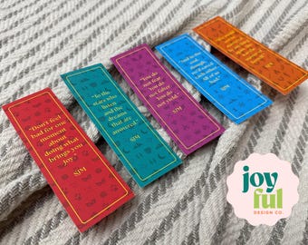 ACOTAR Inspired Bookmarks, SJM Readers, Fantasy Book Lovers, Feyre and Rhysand, Night Court