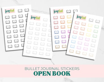 Book Sticker for Bullet Journal or Planner, Reading Journal, Book Reviews, ST003