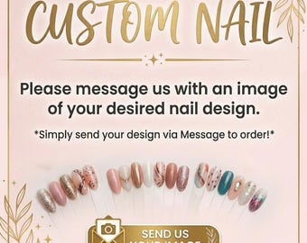 Custom Handmade Press On Nails | Sweet Blush Floral Heart Design