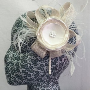 Ivory bridal headband