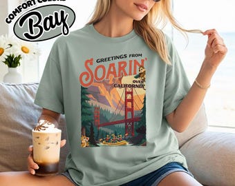 Comfort Color Vintage Disney Soarin' Over California Shirt, Disney Ride Epcot Center Tee, Retro Vintage Shirt, Disneyland Tee Trip YS1P04