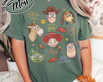 Comfort Color Retro Toy Story Watercolor Characters Shirt, You've Got A Friend In Me Shirt, WDW Disneyland Shirt YSZ413