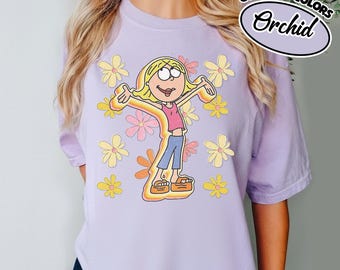 Comfort color Disney Cute Lizzie McGuire Shirt, Colorful Floral Lizzie McGuire Tee, Disneyland Vacation Shirt, Disney Girls Trip Tee YSZ407