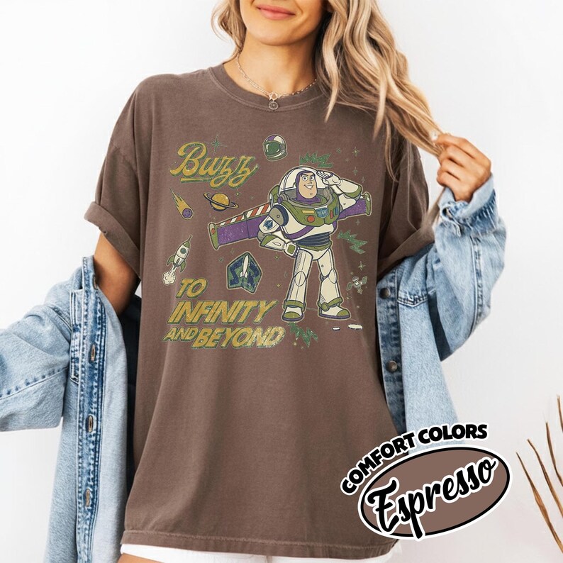 Comfort Color Disney Pixar Toy Story Buzz Lightyear To Infinity and Beyond Shirt,Buzz Lightyear Tee,Disneyland Family Matching Shirt YSYA18 image 16