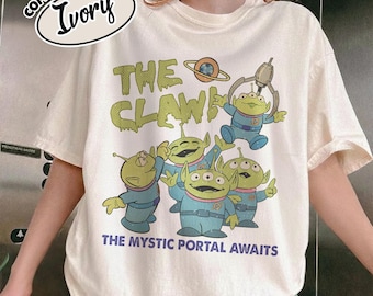Comfort color Toy Story Aliens The Claw Shirt, Pizza Planet The Mystic Portal Awaits, Disney Pixar Fest 2026 Tee, Disneyland Trip YS1I16