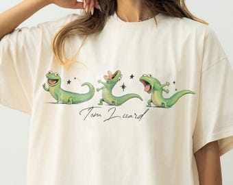 Tom Lizard Comfort Farben Shirt, lustige Eidechse Meme Wash Shirt, Disney Hoppers T-Shirt, Tom Lizard Wash Shirt, lustiges Disney Trip Outfit