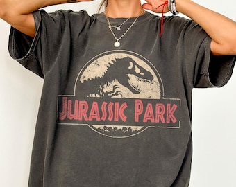 Vintage Jurassic Park Comfort Colors Shirt, Retro Jurassic Park Entrance with Tour Shirt, Jurassic Park Dinosaur T-rex Shirt, Jurassic World