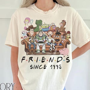 Retro Disney Toy Story Shirt, Buzz Lightjahre Woody Jessie Bo Peep Design, Beste Freunde Trip 1995, Retro 90er Jahre Disney T-Shirt, Disney Trip Shirt