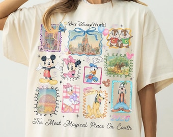 Vintage Mickey Disneyworld Comfort Colors Shirt, Retro Mickey And Friends Shirts, Walt Disneyworld Tee, Disney 2026 Trip Disney Vacation Tee