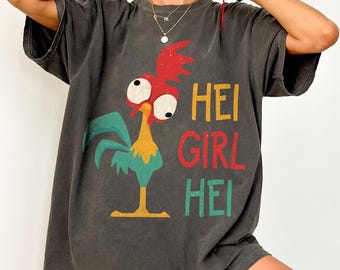 Hei Mädchen Hei Moana Shirt, Disney Prinzessin Moana Shirt, Hei Hei Der Hahn Kinder T-Shirt, Disney Trip Shirt, Disneyland Urlaub Gruppe Shirt