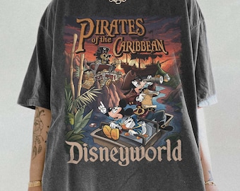 Pirates Of The Caribbean Disney Comfort Colors Shirt, Disney Family Vacation shirt, Mickey Caribbean Shirt, Disneyworld Shirt, WDW Shirts