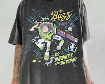 Retro Buzz Lightjahre bis Unendlichkeit und darüber hinaus Shirt, Toy Story Pixar Disney T-Shirt, Space Ranger Shirt, Disneyland Familienausflug Passend