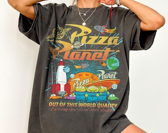 Retro Pizza Planet Toy Story Shirt, Aliens Pizza Planet Tee, WDW Disneyland Toy Story Land Trip Shirt, Pizza Lover Tee, Kid & Adult Shirts
