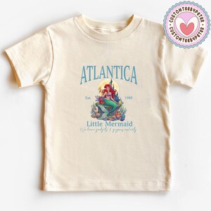 Disney Lilla Sjöjungfrun-tröja, Atlantica est 1989-tröja, Ariel sjöjungfru-tröja, Disney Prinsess-tröja, Vintage Retro Ariel-tröja, Disney-tröja bild 7