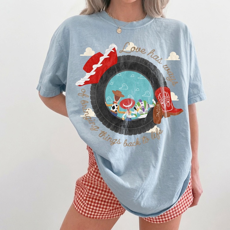 Vintage I Knew It I Knew You Shirt, TS and Toy Story 5 Friendship Shirt, Woody Buzz Lightyear Tee, Disneyland Toy Story Family Matching Tee image 4
