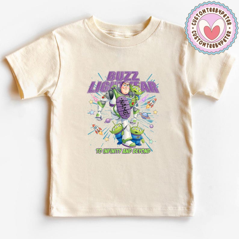 Personalized Buzz Lightyear To Infinity And Beyond Shirt, Toy Story Pixar Disney Tee, Space Ranger Shirt, Disneyland Family Trip Matching image 8
