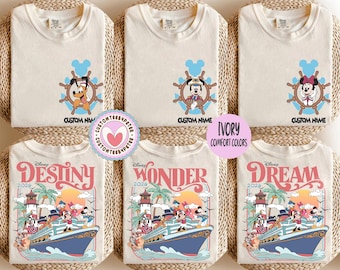 Personalisierte Disney Cruise 2026 Shirts, Disney Cruise Squad Shirt, Mickey and Friends Cruise Tee, Disney Cruise Trip Shirt