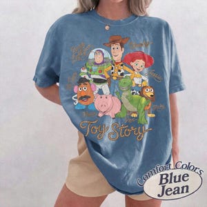 Disney Toy Story 1995 Retro Comfort Colors Shirt, Woody Buzz Lightyear Rex Tee, WDW Disneyland Family Vacation 2026 Trip, Disney Pixar Fest image 5