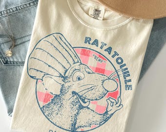 Ratatouille Comfort Color Shirt, Vintage Ratatouille Gusteau's Shirt, Remy anyone can cook tshirt, Little Chef shirt, Remy Shirts