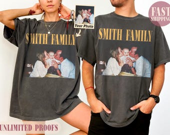 Comfort Colors®Custom Photo Shirt, Personalized T-Shirt, Custom Picture Tshirt, Your Photo Shirt, Family Picture Tee, Logo Image Shirts Gift