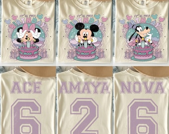 Custom Disney Birthday Shirt, Disney Birthday Boy & Girl Tee, Birthday Squad Shirts, Birthday Family Trip Tees, Disney Birthday Party Shirt