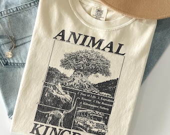Retro Animal Kingdom Comfort Colors Shirt, Family Vacation Shirt, Disneyland Trip Shirt, Disney Safari Trip Shirt, Disneyworld Shirts