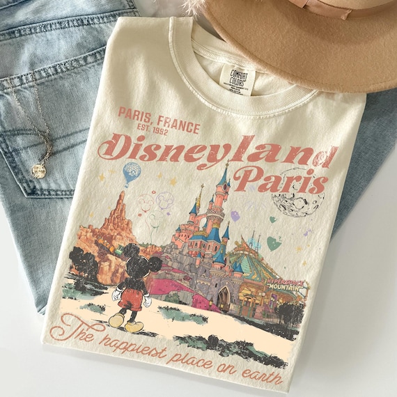 Disneyland Paris Shirt, Retro Disney Tee, Mickey Shirt, Disney Castle Tee, Disney Paris Tee, Disney 2026 Trip Tee, Disney Vacation Shirt