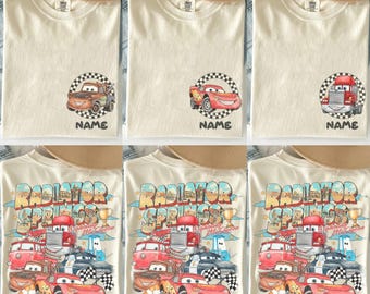 Benutzerdefinierte Disney Cars Shirt, Pixar Lightning McQueen T-Shirt, Tow Mater T-Shirt, Radiator Springs Shirt, Disney Familien Reise Shirts, Disneyland T-Shirt