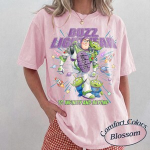 Personalized Buzz Lightyear To Infinity And Beyond Shirt, Toy Story Pixar Disney Tee, Space Ranger Shirt, Disneyland Family Trip Matching image 3
