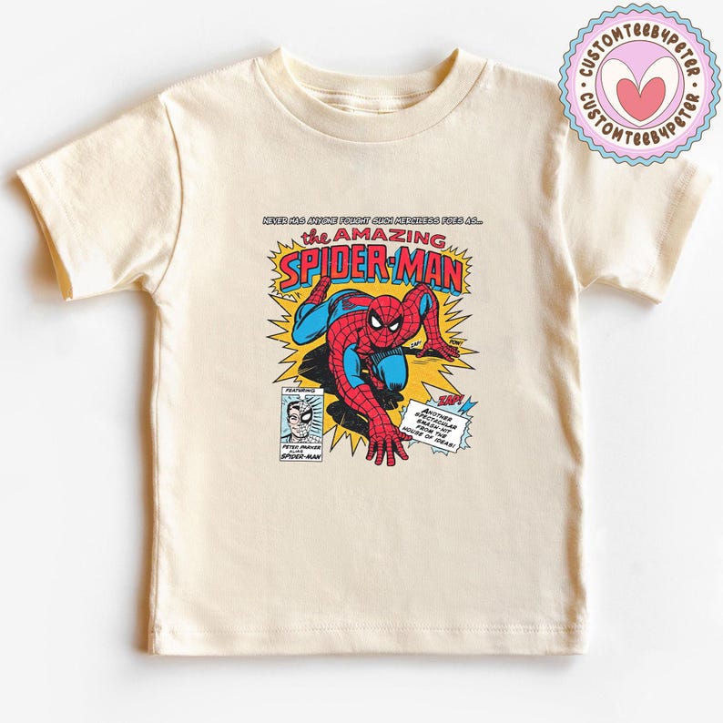 レトロなディズニーのスパイダーマンTシャツ、マーベルのアベンジャーズTシャツ、ヴィンテージのスパイダーマンコミックTシャツ、スパイダーマンTシャツ、ディズニーのスパイダーシャツ 画像 8